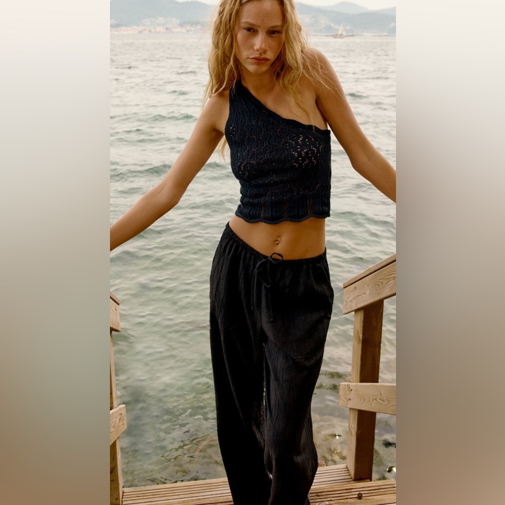 Full length black pants
